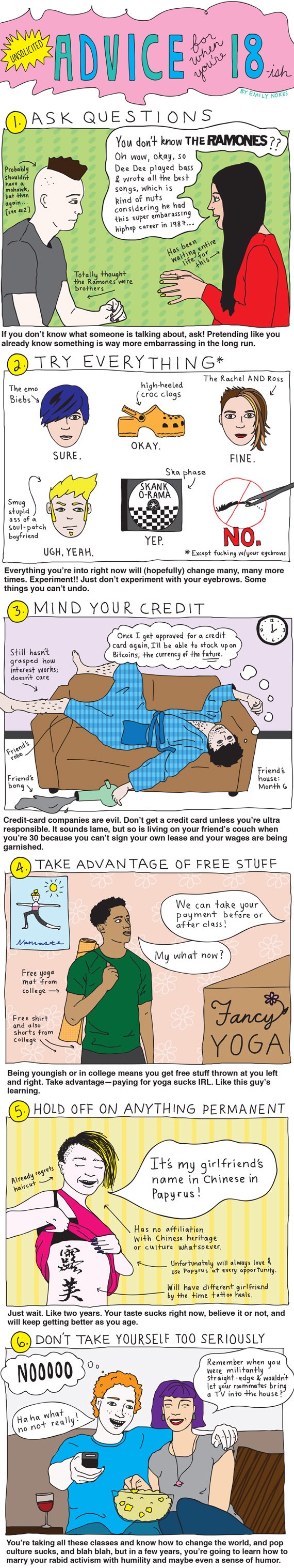 Advice for When You're 18-ish